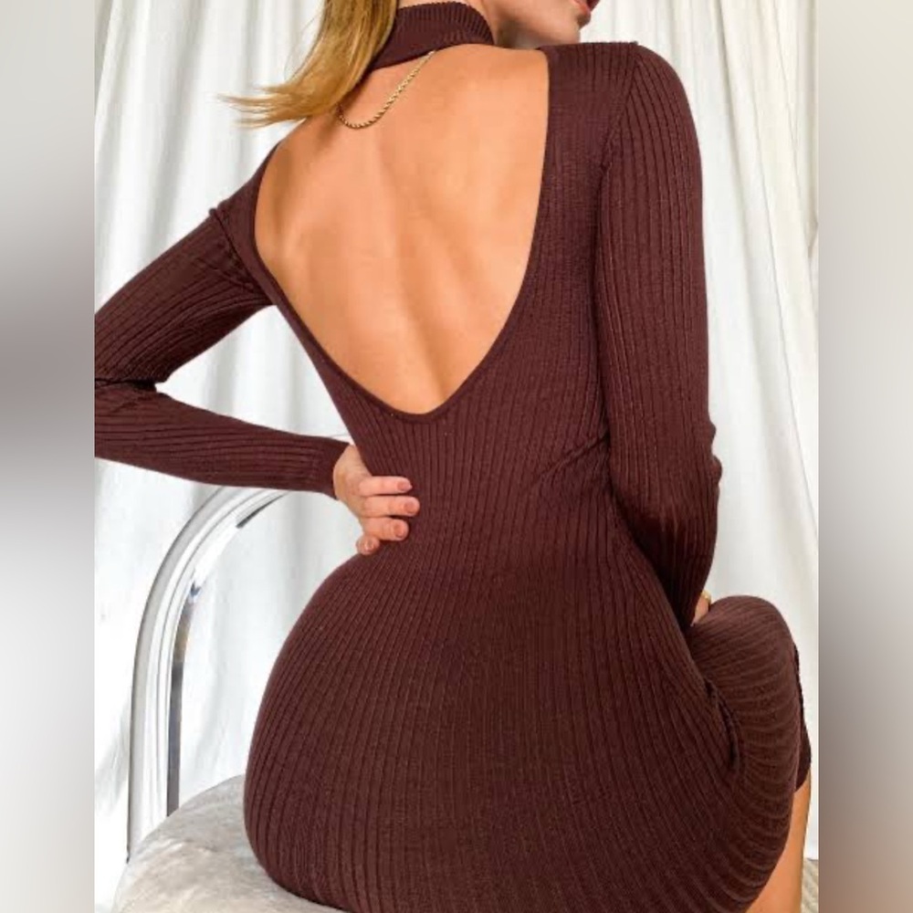 Heidi low back midi dress